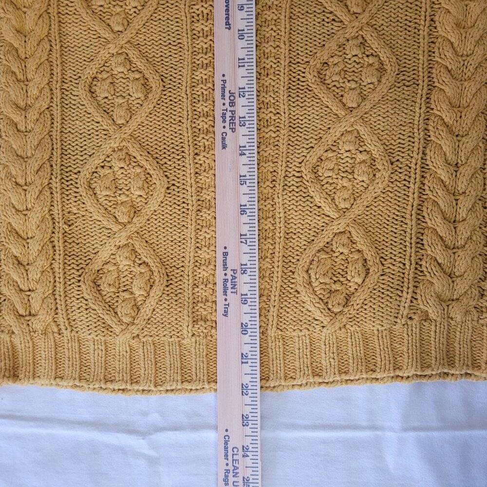 Vintage Yellow Cable Knit Sweater Pullover Limited Express   Size S - Picture 8 of 15